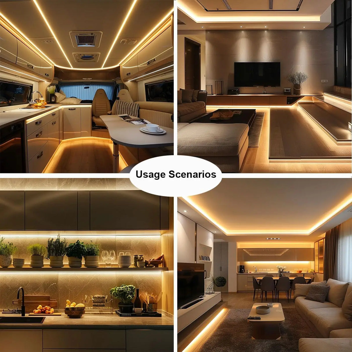 Ultra-Thin COB LED Strip 12V 24V - 2mm 3mm 5mm 8mm 10mm Flexible Tape