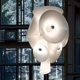 2026 Trumpet White Glass Pendant Lamp - Flared Shade Chandelier for Dining Room