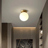 Modern Corridor Ceiling Light Nordic Personality Creative Round Glass Ball Ceiling Lamp For Home Kids Room Decorations Lighting