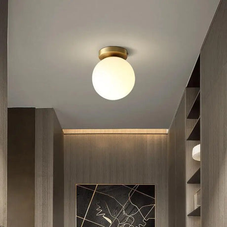 Modern Corridor Ceiling Light Nordic Personality Creative Round Glass Ball Ceiling Lamp For Home Kids Room Decorations Lighting