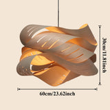 Modern Simple Wooden Chandelier Europe America Simple Creative Bedroom Restaurant E27/E26 Chandelier Wood Decor Ceiling Lamp