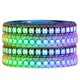 WS2812B WS2813 WS2815 Programmable LED Strip Light (1–5M, 144 LEDs/m) - DC5V/DC12V High-Density RGB Chasing Pixel Ribbon