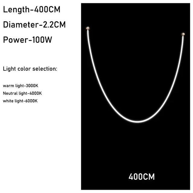 Modern Nordic LED Large Line Pendant Lamp Long Chandelier Living Room Stair Case Lobby Villa Project Minimalist Hanging Light