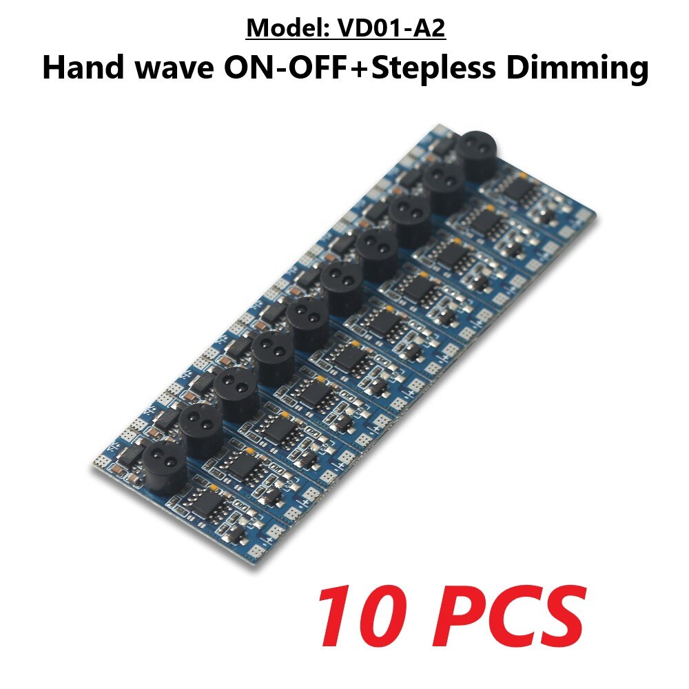 Dimmable touchless hand sweep wave wardrobe cabinet PIR induction sensor switch