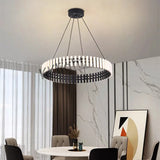 Modern New Simple Duplex LED Chandelier Bedroom Living Dining Room Decoration Art Ring Pendant Lamp Luster Fixture Indoor Lighti