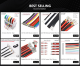 Heat Resistant Flexible Silicone Wire 5 Colors Mix Kit - 30/28/26/24/22/20/18/16AWG Stranded Cable Electrical Tinned Copper Wires