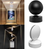 9W Round LED Window Sill Light (360° Beam Angle) - Architectural Trick Light Wall Sconce for Window Frames, Hotel Corridors & Bars