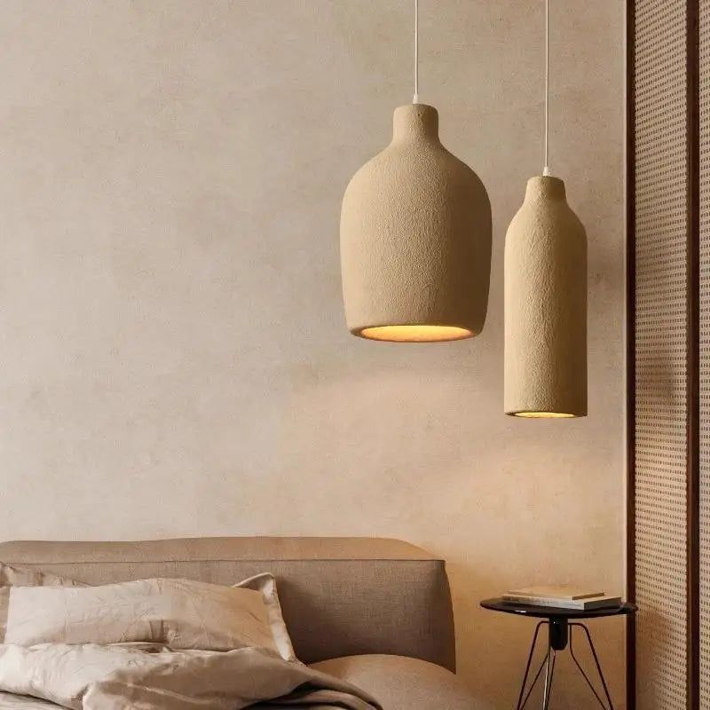 Japanese Wabi Sabi Ceiling Chandelier Modern Home Dining Room Pendant Lamp Living Room Decoration Loft Bar Kitchen Hanging Light