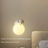 Children's Room Little Bear Pendant Lights LED Minimalist Chandelier Nordic Home Decoration Bedroom Bedside Hanging Lamp Fixture