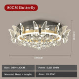 Cartoon Children's Room Light Crystal Ceiling Light New Butterfly Chandelier Girl's Room Balloon Light LED Bedroom Light