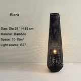 2025 New Floor Lamp Tea Room Zen Bamboo Creative Vertical Light Nordic Living Room Bedroom Ins Style Sofa Side Art Light
