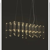 Nordic Creative Rectangular Luminaire Starry Chandelier Minimalist Front Desk Clothing Store Bar Rectangular Lighting