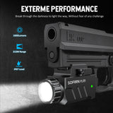 PL09 1600-Lumen Rechargeable Tactical Flashlight - Quick-Release Picatinny Rail Mount