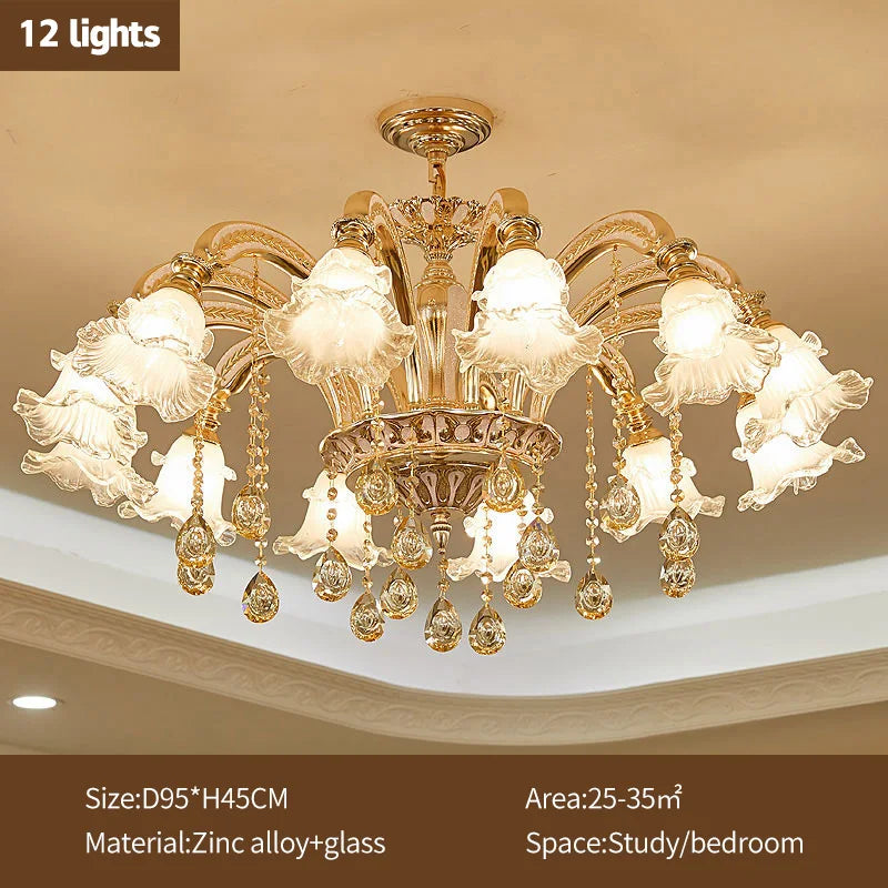 Nordic Modern Luxury Ceiling Chandelier Lighting 2025 Lustre Living Room Hotel Villa Lobby Crystal Hanging Lamp Luminaria Lights