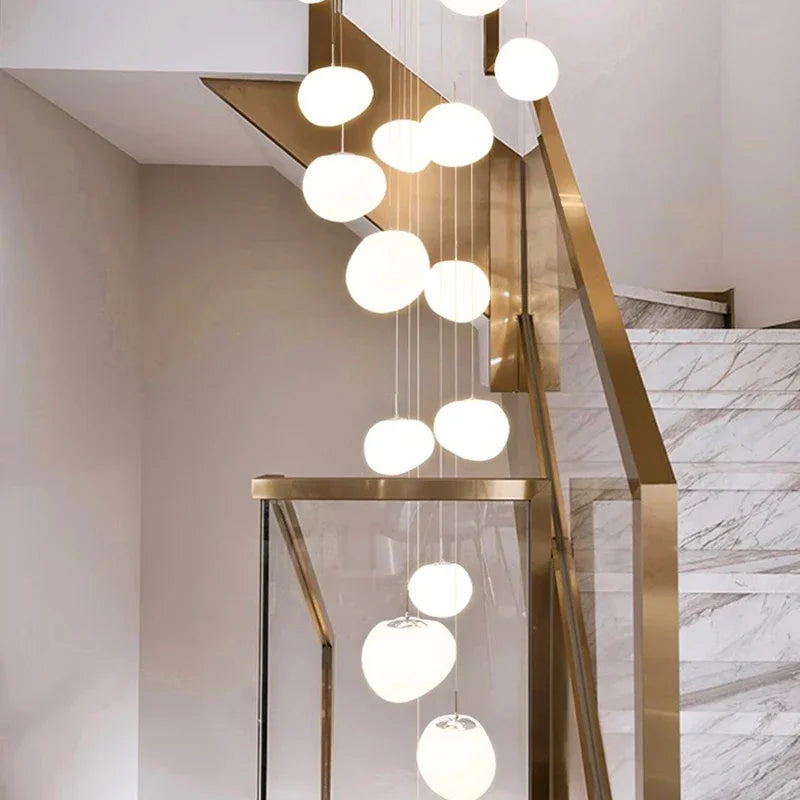 Modern home decor led lights pendant light lamps forstaircase Chandeliers for living room hanging light indoor lighting