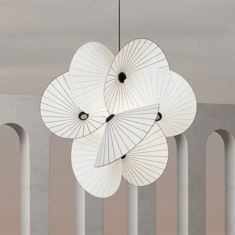 Moooi Serpentine Chandelier Designer Creative japanese style light White Fabric lampshades  Office Home Decorative loft Lamps