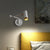 Adjustable Swing Long Arm LED Wall Lamps Modern Touch Sensor Internal Wall Washer Household Bedside Switch Decors Sconce Lights