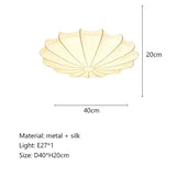 2026 Nordic Modern Ceiling Light Home Decor Lustre Salon Minimalist Silk Led Light Cream Style Bedroom For Living Dining Ceiling