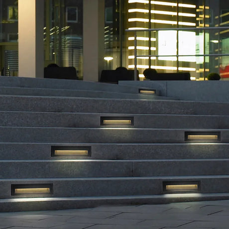 Dimmable 3W 5W 10W LED Wall Lamp Aluminum Stair light Recessed LED Step Lamp Pathway Wall Corner Lamps AC85-265V Wall Light DC12