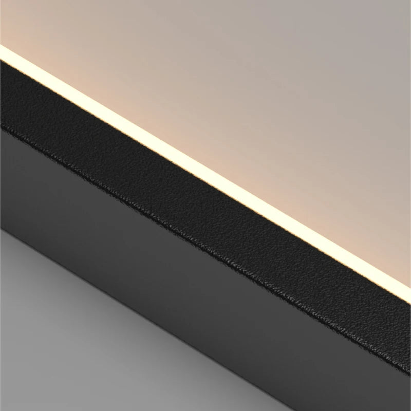 Large Modern Chandelier For Staircase Led Home Decors Hanging Lamp Black /Gold Indoor Lighting Luxury Creative Rectangle Luster&#39;s