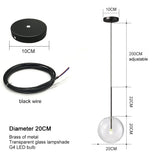 Nordic Modern Chandelier Pendant Lights Fixture Glass Ball Lampshade Bedroom Dining Room Hanging Lamp Restaurant Decor Lustre