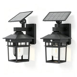 Retro Solar Outdoor Light Fixture (1/2-Pack) - IP65 Waterproof LED Lamp with Light Sensor for Garden, Camping & Porch Decor