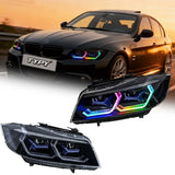 LED Projector Headlights for BMW 3 Series E90 (2005-2012) - RGB Color Changing