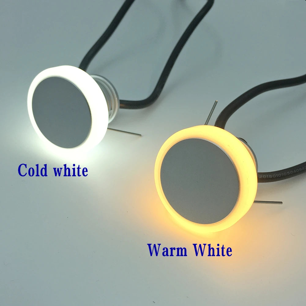 DC 12V 1W Waterproof IP67 LED Stair & Wall Light - Outdoor Step Lamp for Garden & Balcony