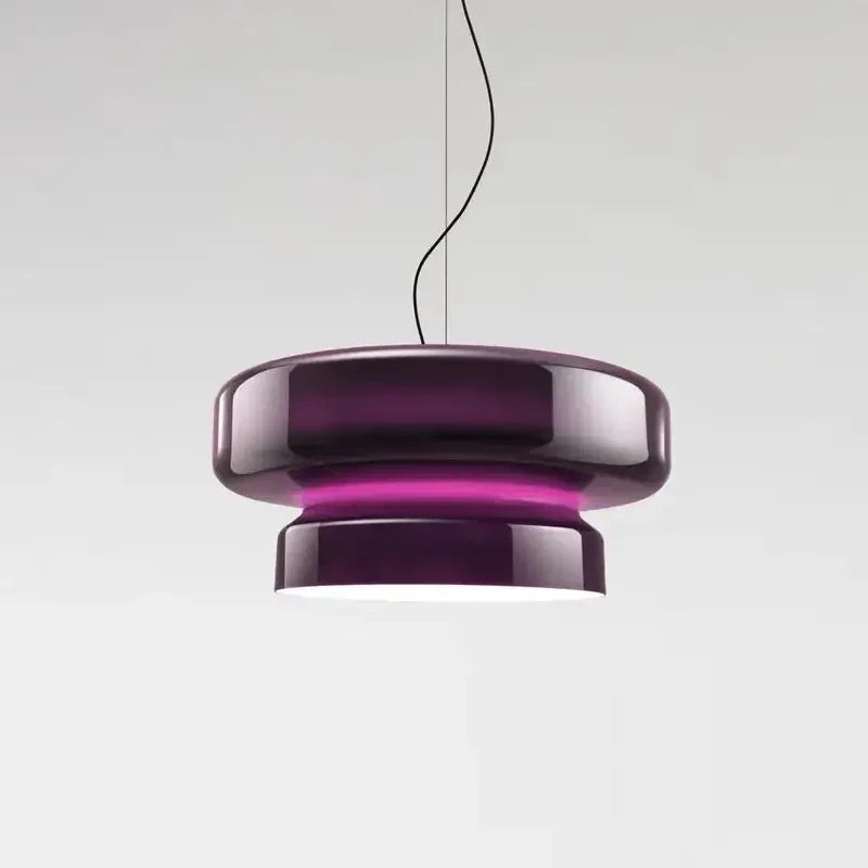 LED Fashion Glass Pendant Lights Modern Annular Chandelier Designer Hanging Lamp Home Room Decoration for Living Bedroom Fixture