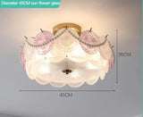 French Lamp Cream Wind Lamps Modern Simple Children's Room Bedroom Lamp Ceiling Lamp Net Red Shell Lamp 2023 New Light Luxury