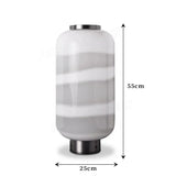 Nordic Designer Smoke White Glass LED Floor Lamp Bedroom Study Hotel Chandelier Living Room Sofa Atmosphere Art Decor Lighting
