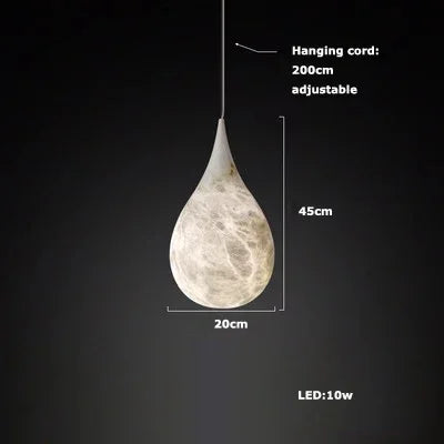 Nordic Chandelier Minimalist Stone Pendant Light for Restaurant Living Room Dining Room Bedroom Bedhead Home Decor Hanging Lamp