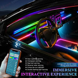 18-in-1 RGB Symphony LED Car Ambient Lighting - Bluetooth App Control Kit