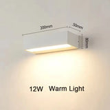 IP65 Waterproof Outdoor Wall Light Sconce - Modern Exterior Lighting Fixture for Porch, Balcony, Garden, Yard & Gate