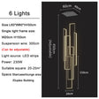 Large Modern Chandelier For Staircase Led Home Decors Hanging Lamp Black /Gold Indoor Lighting Luxury Creative Rectangle Luster's
