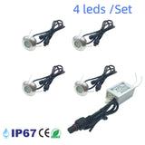 1W Outdoor Embedded LED Stairs Light - IP67 Waterproof Step Wall Lamp