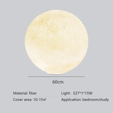 3d Moon Ball Floor Lamp Home Decoration Living Room Bedroom Atmosphere Modern Lustre Table Light Lighting Planet Plug In
