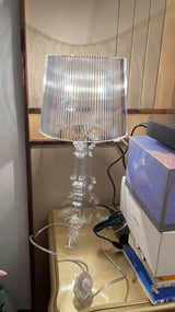 Transparent White Baroque Ghost Table Lamp Bedroom Bedside Simple Modern Creative Personality Indoor decorative desk lamp