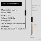 Nordic Long Chandelier Staircase Hanging Lamp Minimalist Gold or Black Kitchen Bedroom Living Room Light Penthouse Pendent Lamp