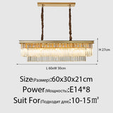 New Modern LED Crystal Chandelier American Living Dining Room Villa Hanging Light Bedroom Ceiling Pendant Lamp Home Decor Lustre