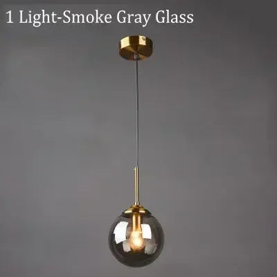 Italian Designer LED Glass Ball Chandelier Ceiling Light for Dining Room Living Room Bedroom - Home Decorative Lighting
