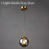Italian Designer LED Glass Ball Chandelier Ceiling Light for Dining Room Living Room Bedroom - Home Decorative Lighting