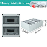 HT Series IP65 Waterproof Electrical Distribution Box (2/3/5/8/12/15/18/24 Way) - PC Plastic Outdoor Junction & Circuit Breaker Switch Box