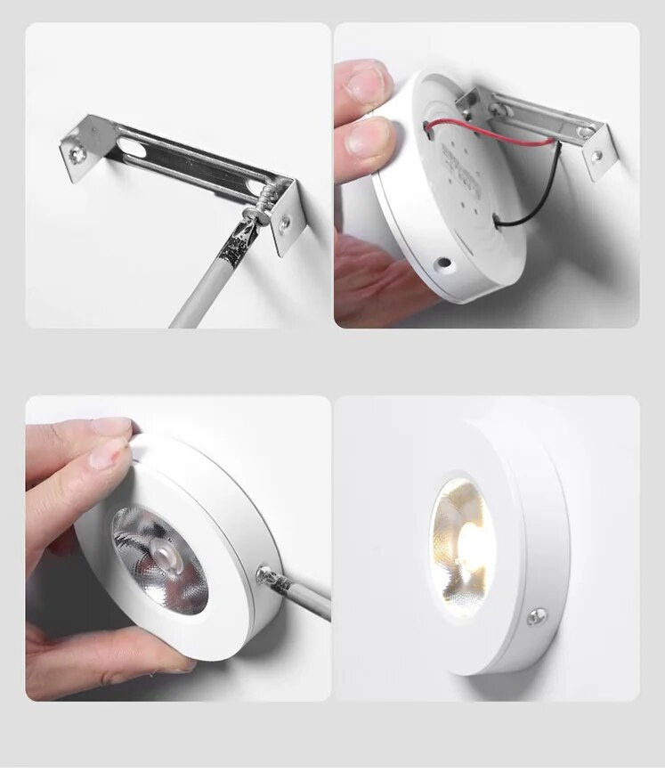 LED down light surface mounting 3W5W7W12W15W open mounted LED spotlight ultra-thin non-drive LED ceiling light indoor Spot light