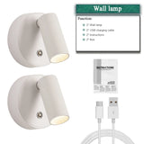 4-Pack Magnetic LED Wall & Table Lamp - Touch Dimmable 3-Color 350° Rotatable Night Light