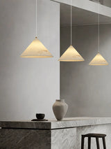 Designer Faux Marble Pendant Light - Modern Minimalist Single Ceiling Hanging Lamp Fixture for Bedroom, Living Room & Dining Area
