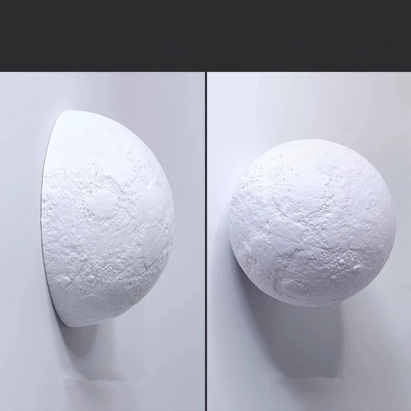 Half Circle Lunar Ceiling Light, Half Circle Wall Light, Hallway Staircase, Bedroom, Bedside, Dining Room, Creative Wall Light