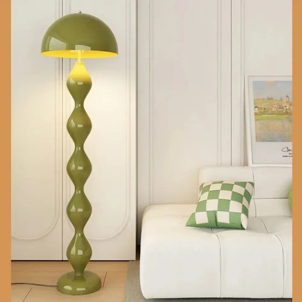 Macaron Creative Mushroom Lamp Living Room Sofa Side Led Floor Lamps Bedroom Bedside Light Senior Sense Of Vertical Lights