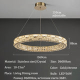 Nordic-style Luxurious Crystal Chandeliers, Led Lights, Pendant Ceiling Lamps, Suspended Chandeliers, Home Decorations, Lighting