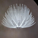 Designer Agave Murano Glass Chandelier Living Room Bedroom New Milan Vintage Gold Flowers Pendant Light with Leaf Vila Lobby